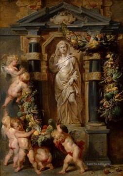  Rubens Malerei - die Statue von Ceres Barock Peter Paul Rubens